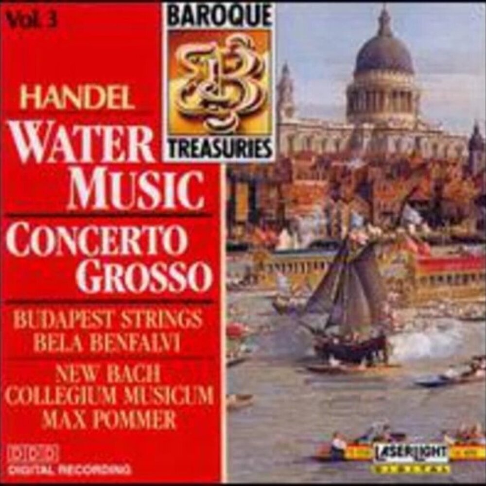Handel Water Music Concerto Grosso baroque masterpieces CBS Records CD like new